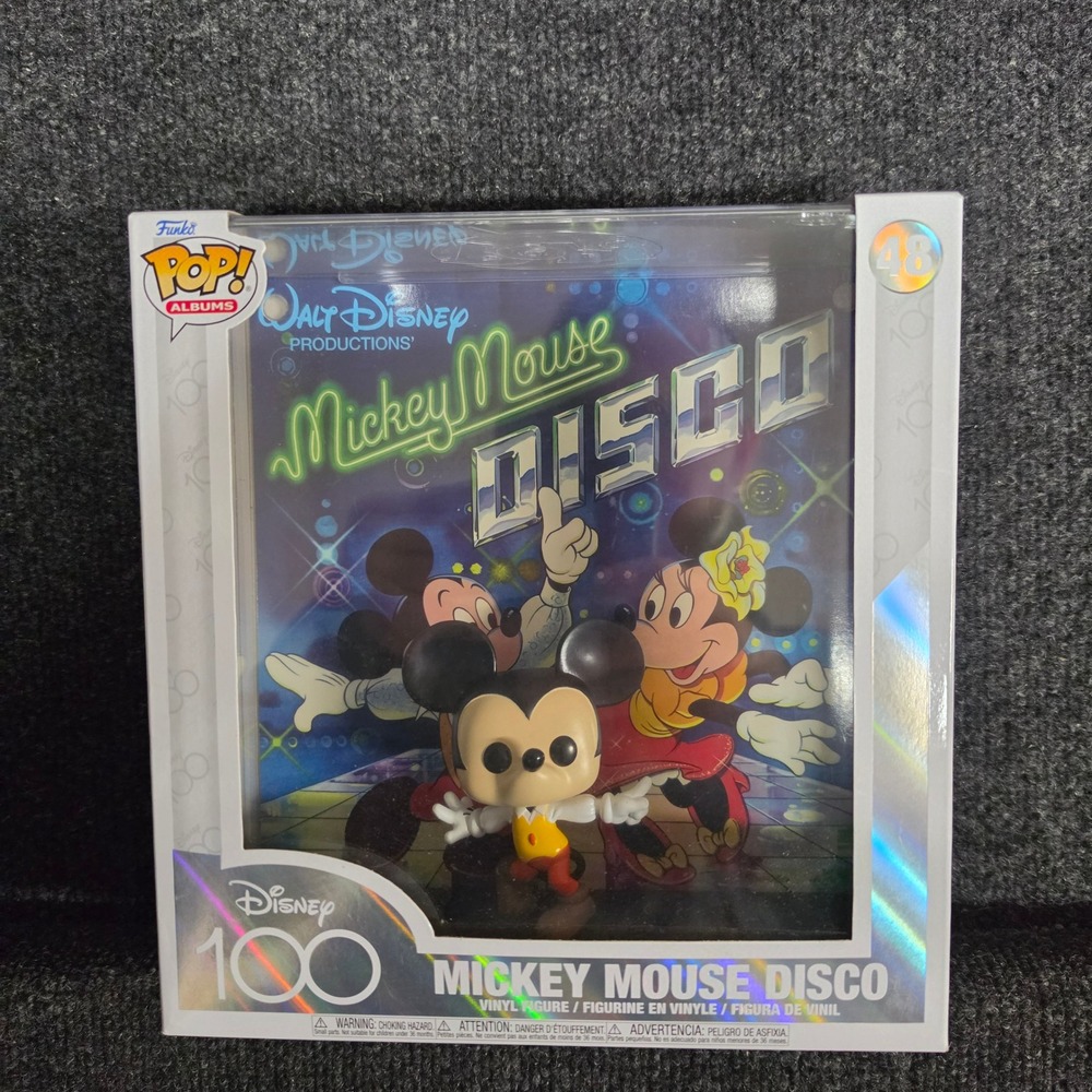Funko Pop Albums Disney 100 Mickey Mouse Disco Vinyl Figure 48 New